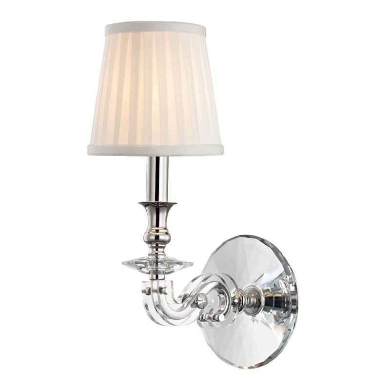 Hudson Valley Lapeer 14" Wall Sconce in Polished Nickel