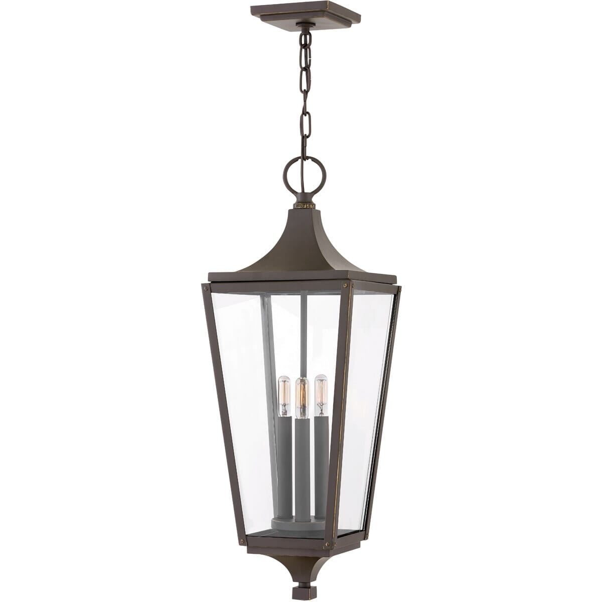 Hinkley Jaymes 3-Light Outdoor Hanging Light in Oil Rubbed Bronze