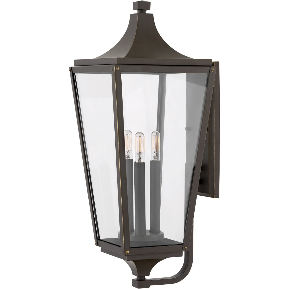 Hinkley Jaymes 3-Light Outdoor Large Wall Mount in Oil Rubbed Bronze