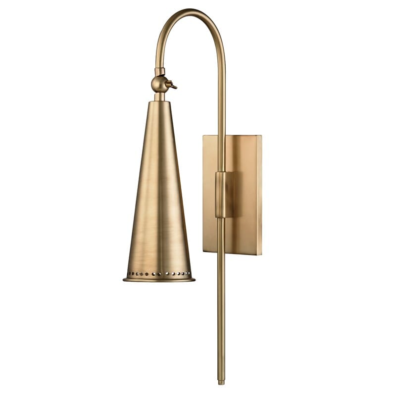 Hudson Valley Alva 21" Wall Sconce in Aged Brass