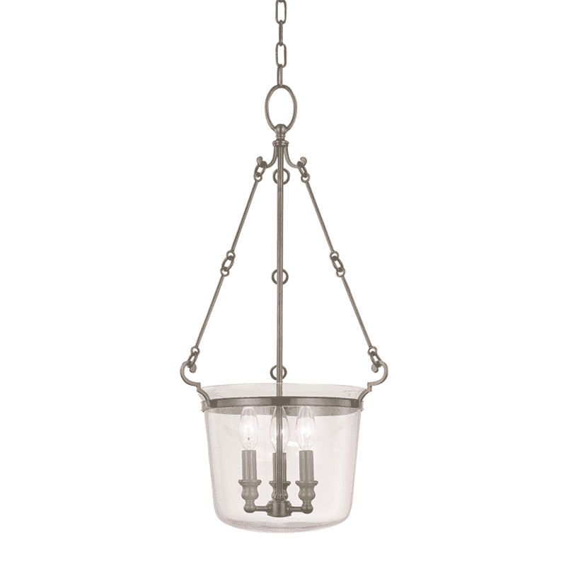 Hudson Valley Quinton 3-Light 28" Pendant Light in Historical Nickel