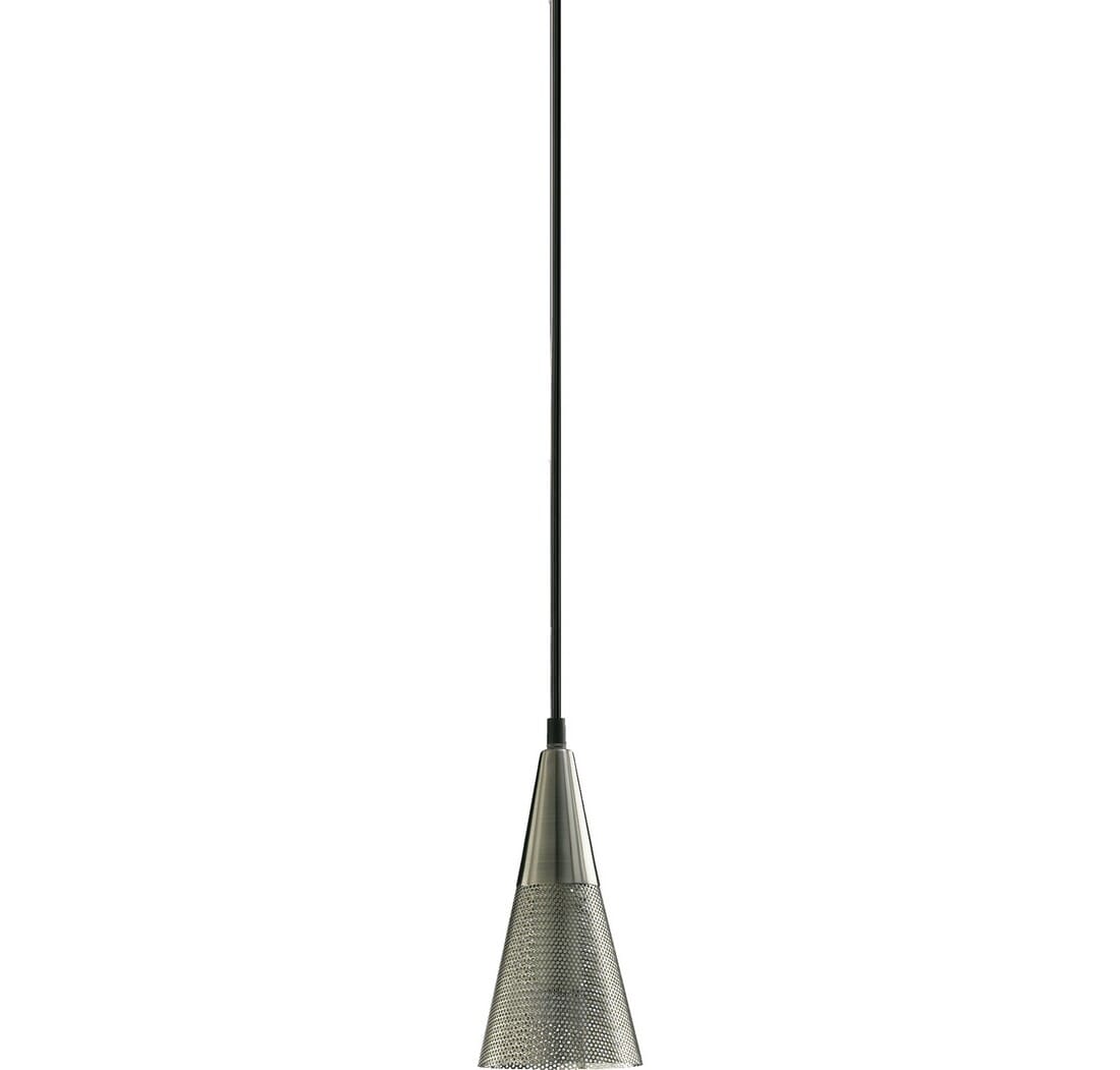 Quorum Contemporary 4" Pendant Light in Satin Nickel