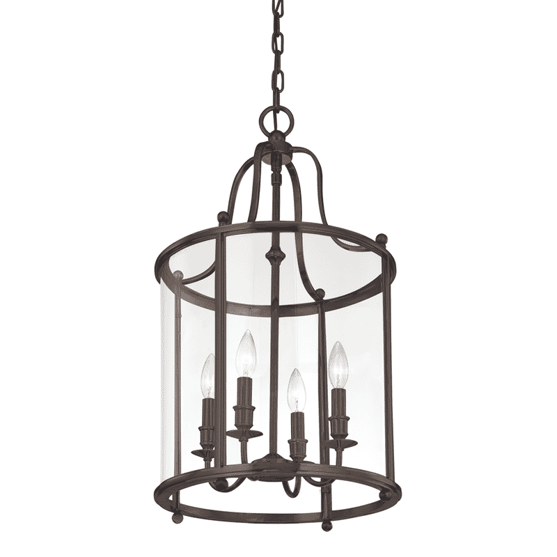 Hudson Valley Mansfield 4-Light 26" Pendant Light in Distressed Bronze