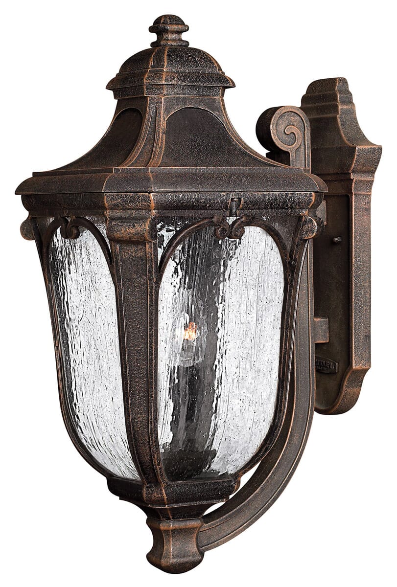 Hinkley Trafalgar 3-Light Outdoor Large Wall Mount in Mocha