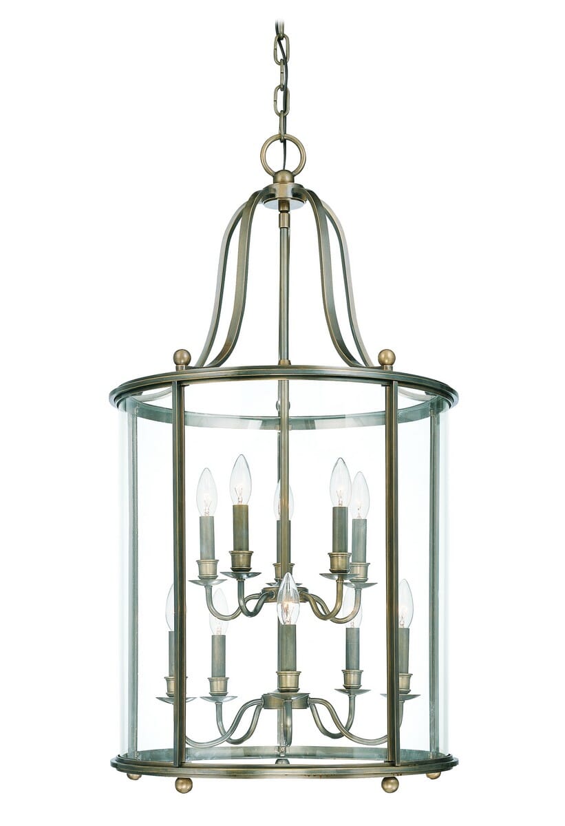 Hudson Valley Mansfield 10-Light Chandelier in Distressed Bronze