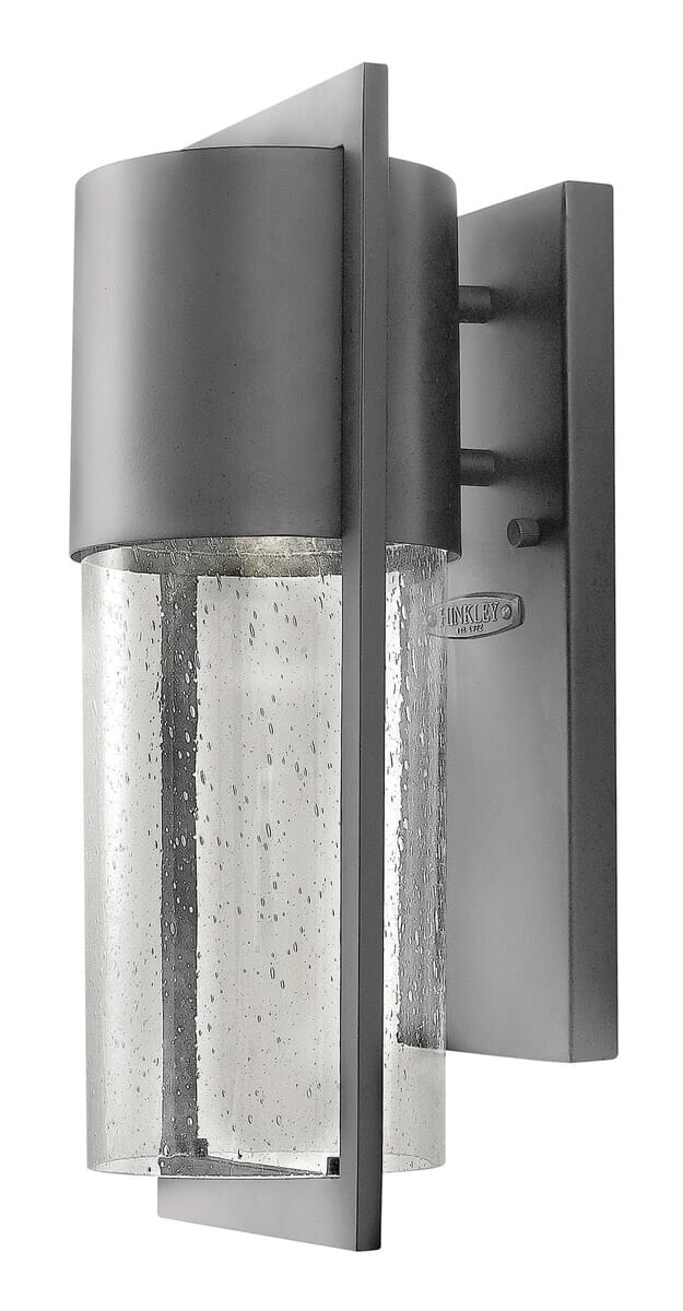 Hinkley Shelter LED Outdoor Medium Wall Sconce in Hematite