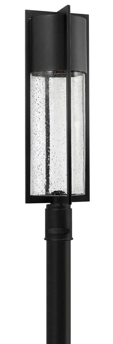 Hinkley Shelter Outdoor Post Light in Black