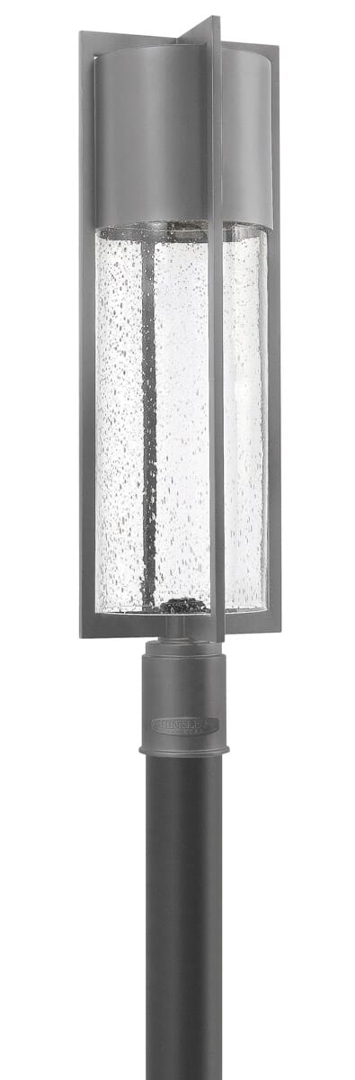 Hinkley Shelter LED Outdoor Post Light in Hematite