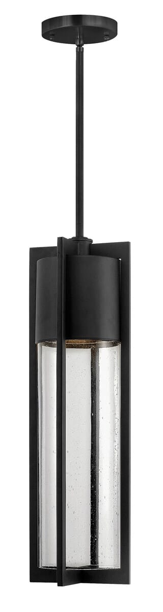 Hinkley Shelter LED Outdoor Hanging Ceiling Light in Black