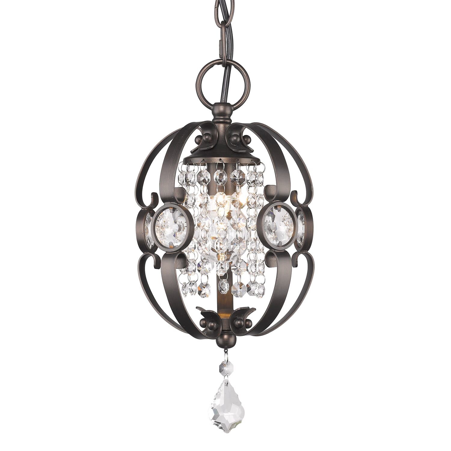 Golden Ella 14" Mini Pendant in Brushed Etruscan Bronze