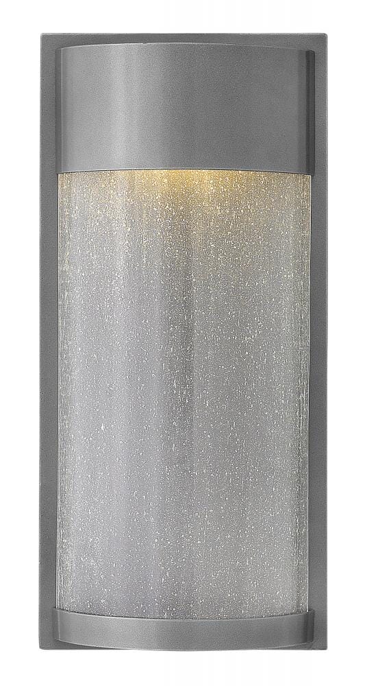 Hinkley Shelter LED Outdoor Large Wall Light in Hematite