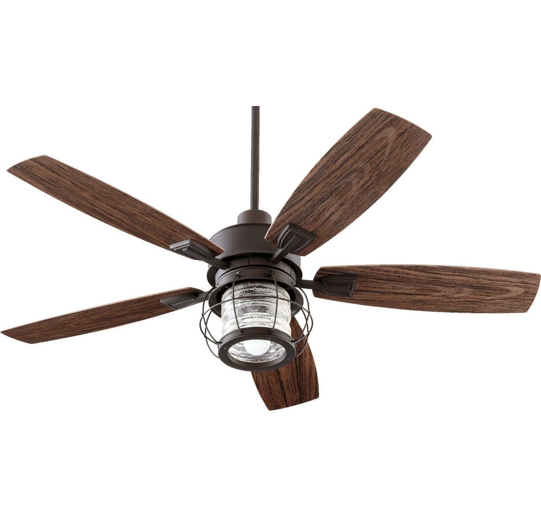 Quorum Galveston 52" Outdoor Ceiling Fan in Oiled Bronze