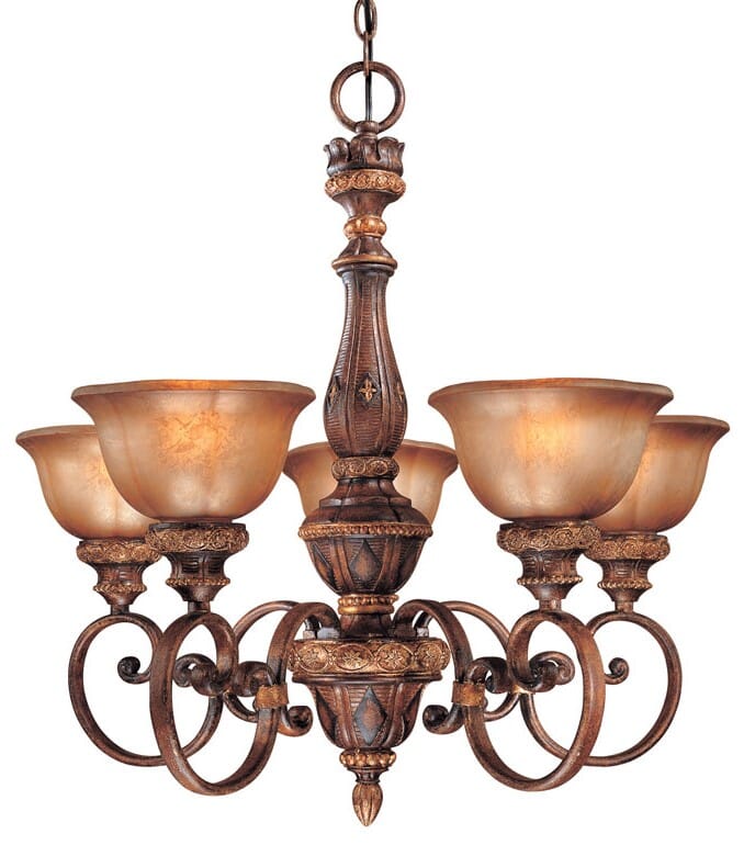 Minka Lavery Illuminati 5-Light Traditional Chandelier in Illuminati Bronze