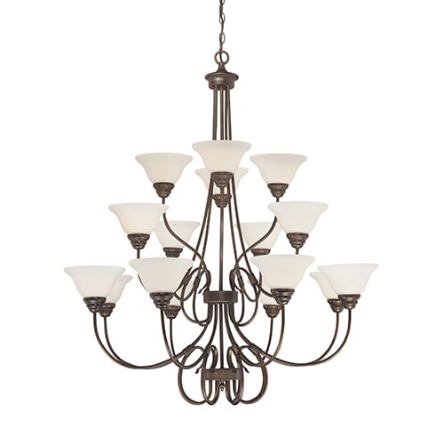 Millennium Lighting Fulton 16-Light Chandelier in Rubbed Bronze