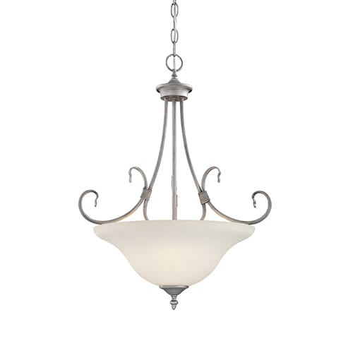 Millennium Lighting Fulton 3-Light Pendant in Rubbed Silver