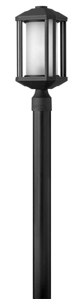 Hinkley Castelle 1-Light Outdoor Post Top Pier Mount in Black