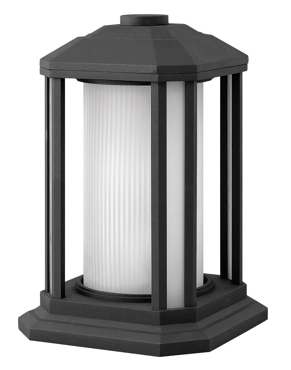 Hinkley Castelle 1-Light Outdoor Pier Mount in Black