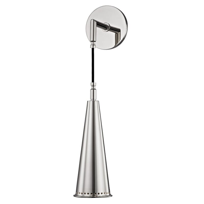 Hudson Valley Alva 11" Wall Sconce in Polished Nickel