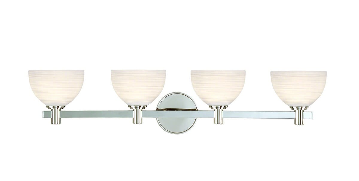 Hudson Valley Mercury 4-Light 32" Bathroom Vanity Light in Polished Chrome