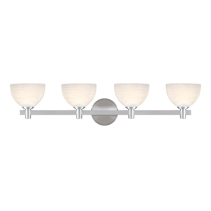 Hudson Valley Mercury 4-Light 32" Bathroom Vanity Light in Satin Nickel