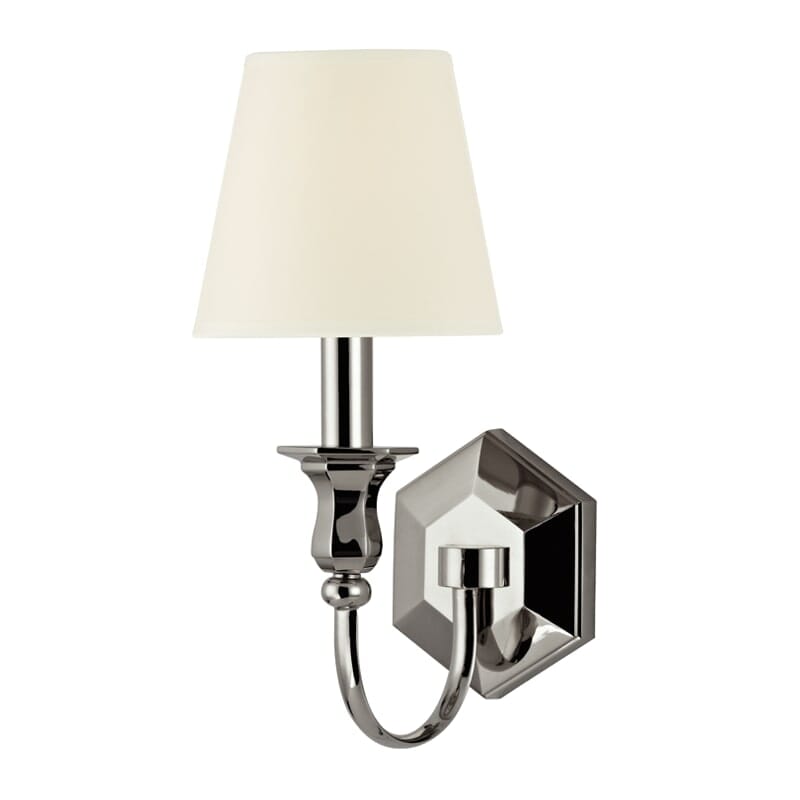 Hudson Valley Charlotte 14" Wall Sconce in Polished Nickel