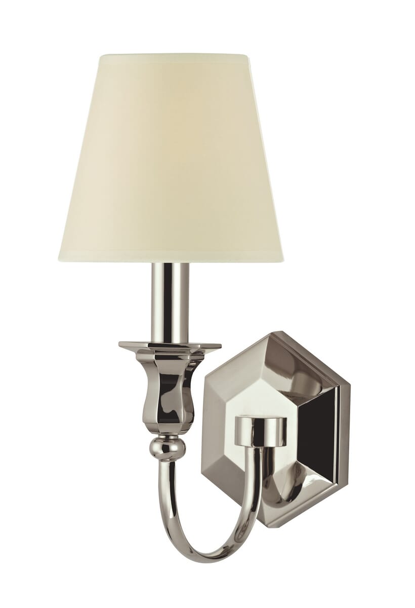 Hudson Valley Charlotte 14" Wall Sconce in Polished Nickel