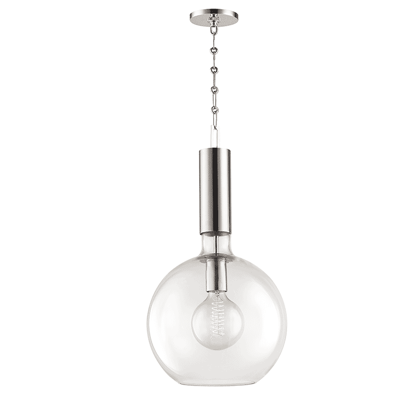 Hudson Valley Raleigh 25" Pendant Light in Polished Nickel