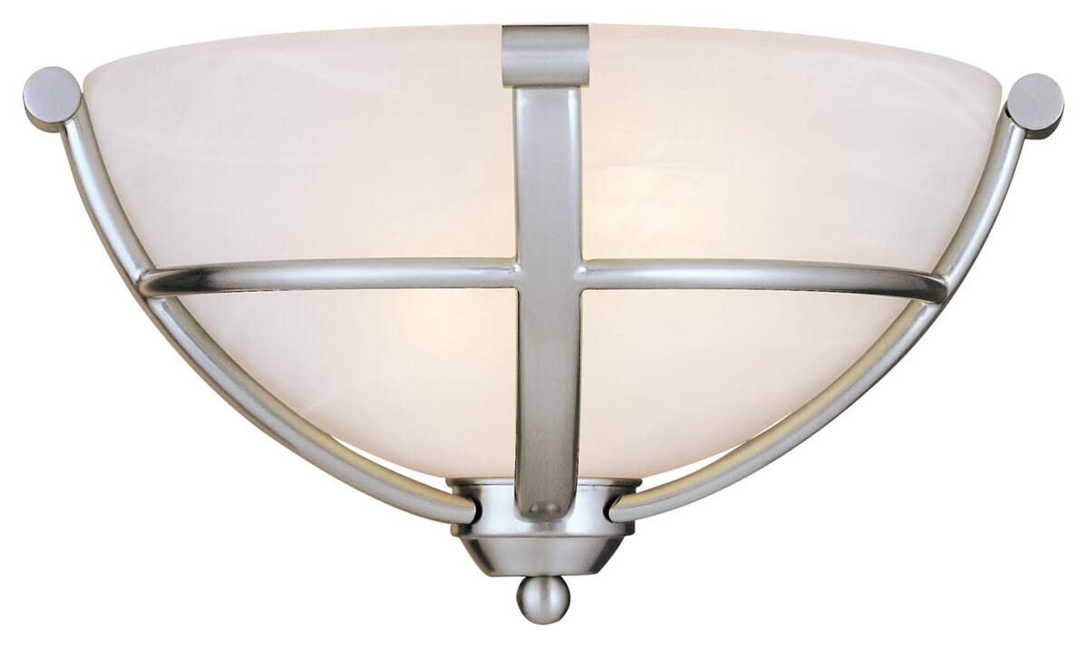 Minka Lavery Paradox 2-Light 7" Wall Sconce in Brushed Nickel