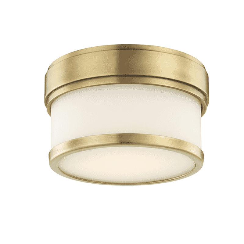 Hudson Valley Gemma Ceiling Light in Aged Brass