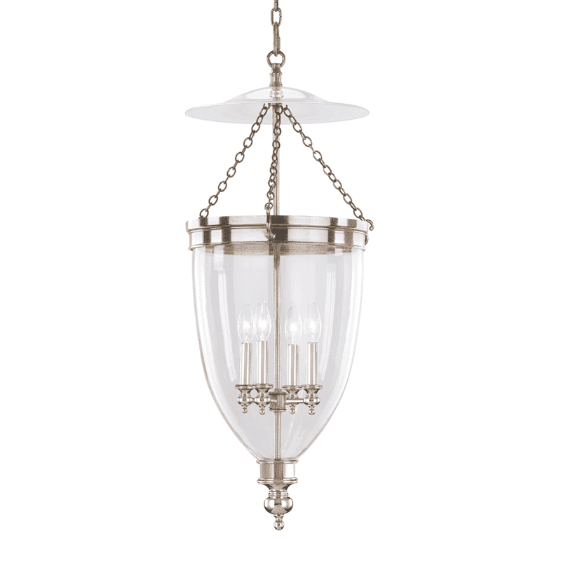 Hudson Valley Hanover 4-Light 34" Pendant Light in Polished Nickel