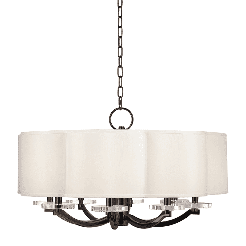 Hudson Valley Garrison 8-Light Chandelier in Old Bronze