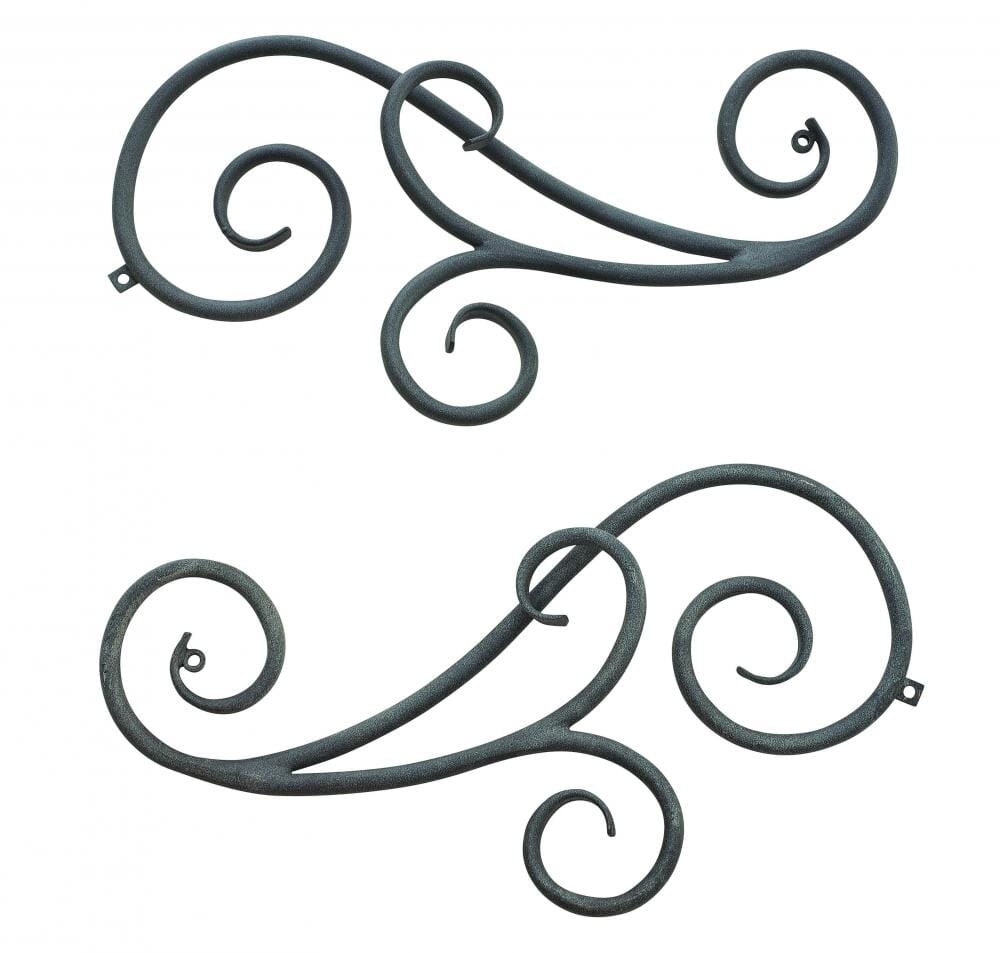 Hinkley Trellis Outdoor Accessory Scroll in Aged Zinc