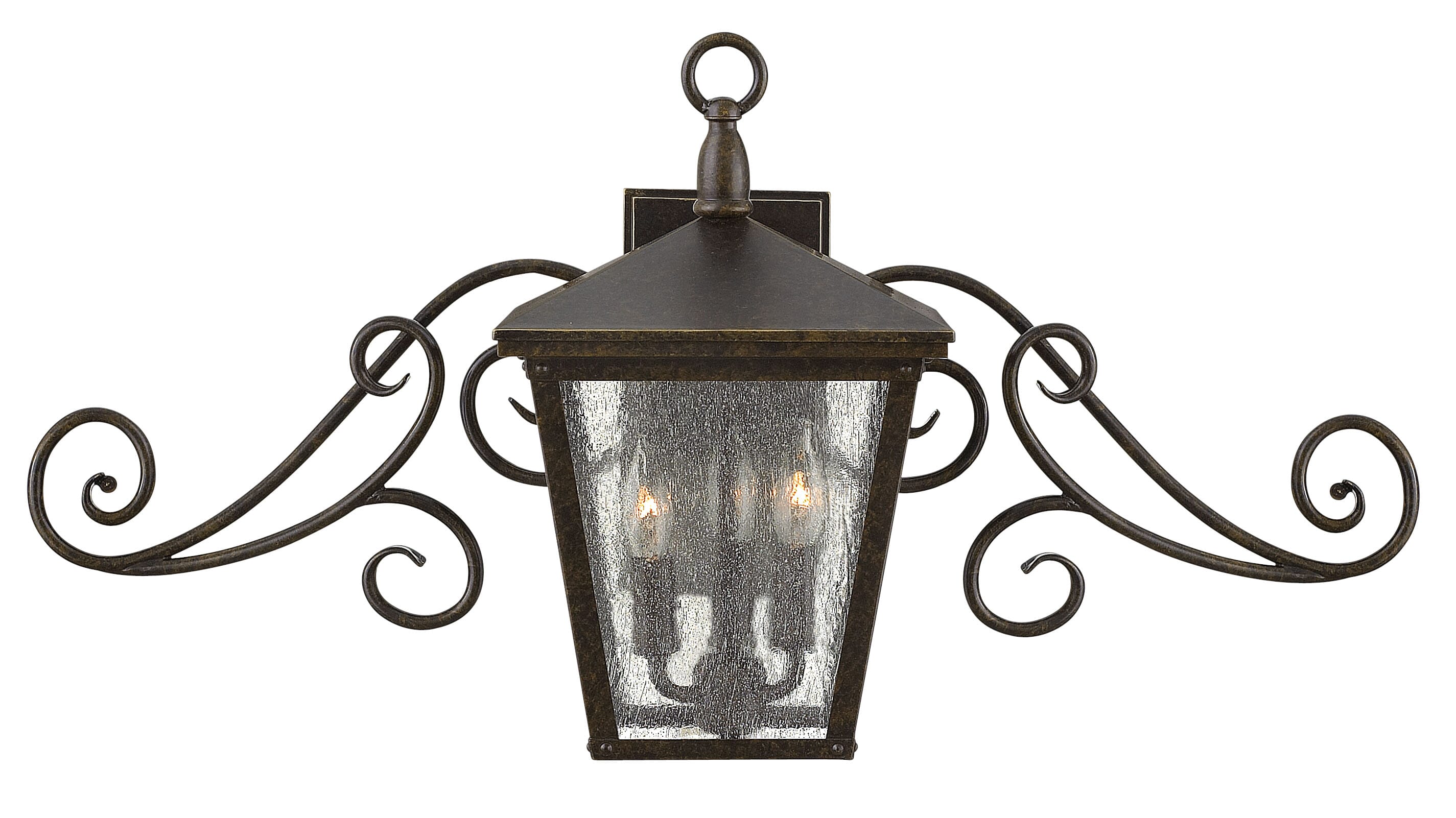 Hinkley Trellis 3-Light Outdoor Small Wall Mount in Regency Bronze