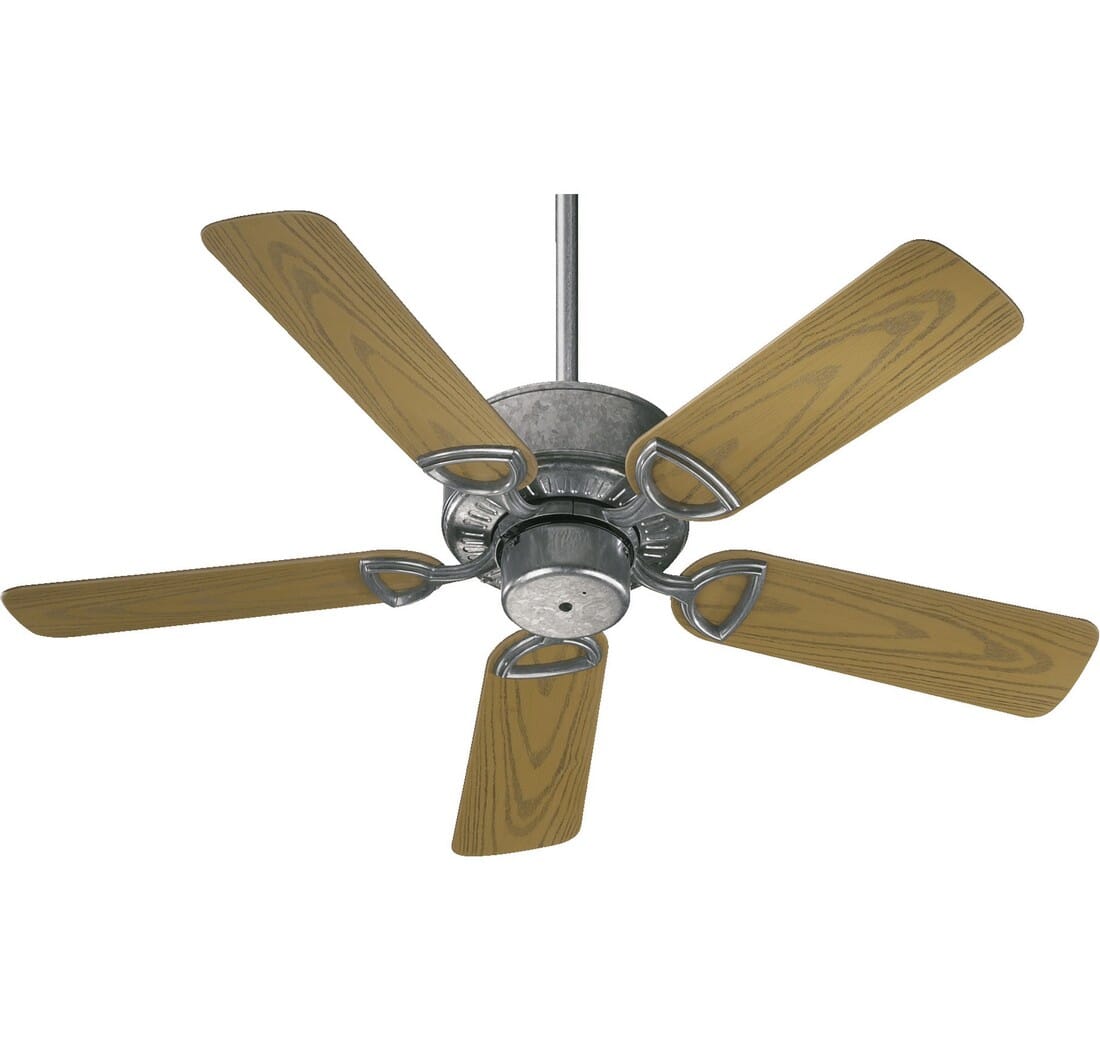 Quorum Estate Patio 42" Outdoor Ceiling Fan in Galvanized