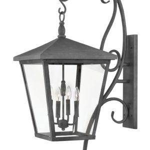 Hinkley Trellis 4-Light Outdoor Extra Large Wall Mount in Aged Zinc