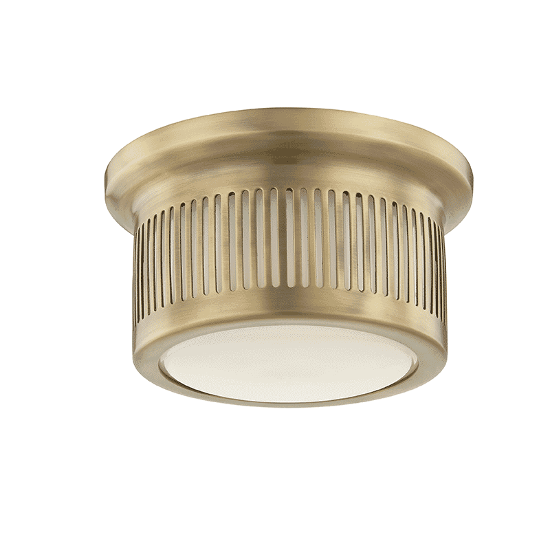 Hudson Valley Bangor Ceiling Light in Aged Brass