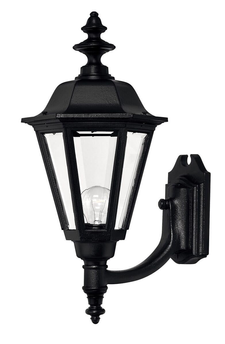 Hinkley Manor House 1-Light Outdoor Medium Wall Mount in Black