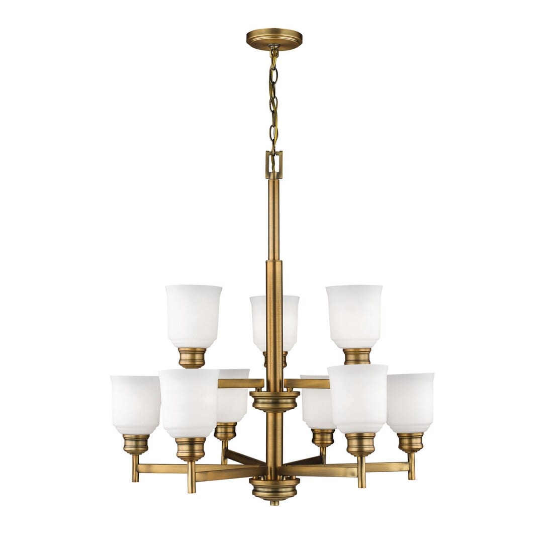 Millennium Lighting Burbank 9-Light Chandelier in Heirloom Bronze