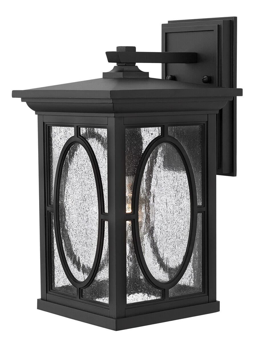 Hinkley Randolph 1-Light Outdoor Medium Wall Mount in Black