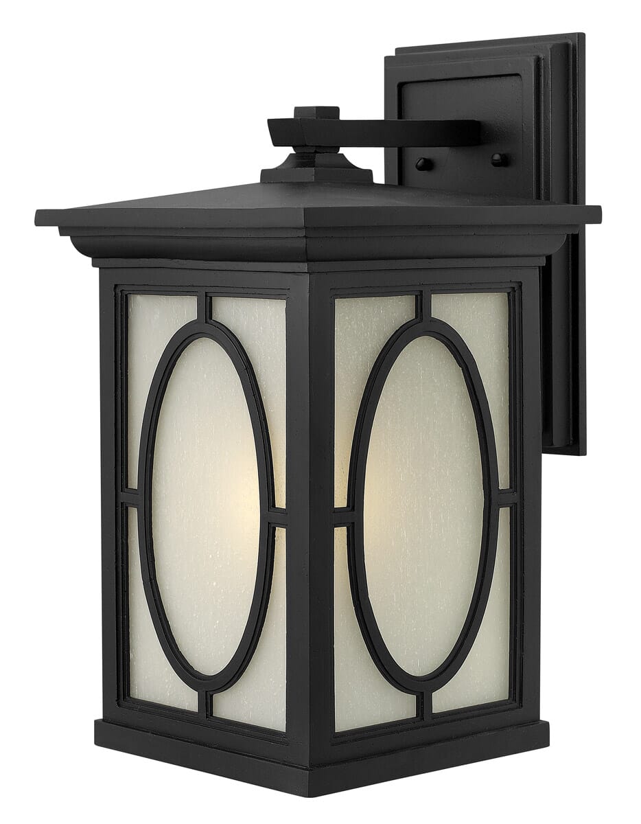 Hinkley Randolph 1-Light Outdoor Large Wall Mount in Black