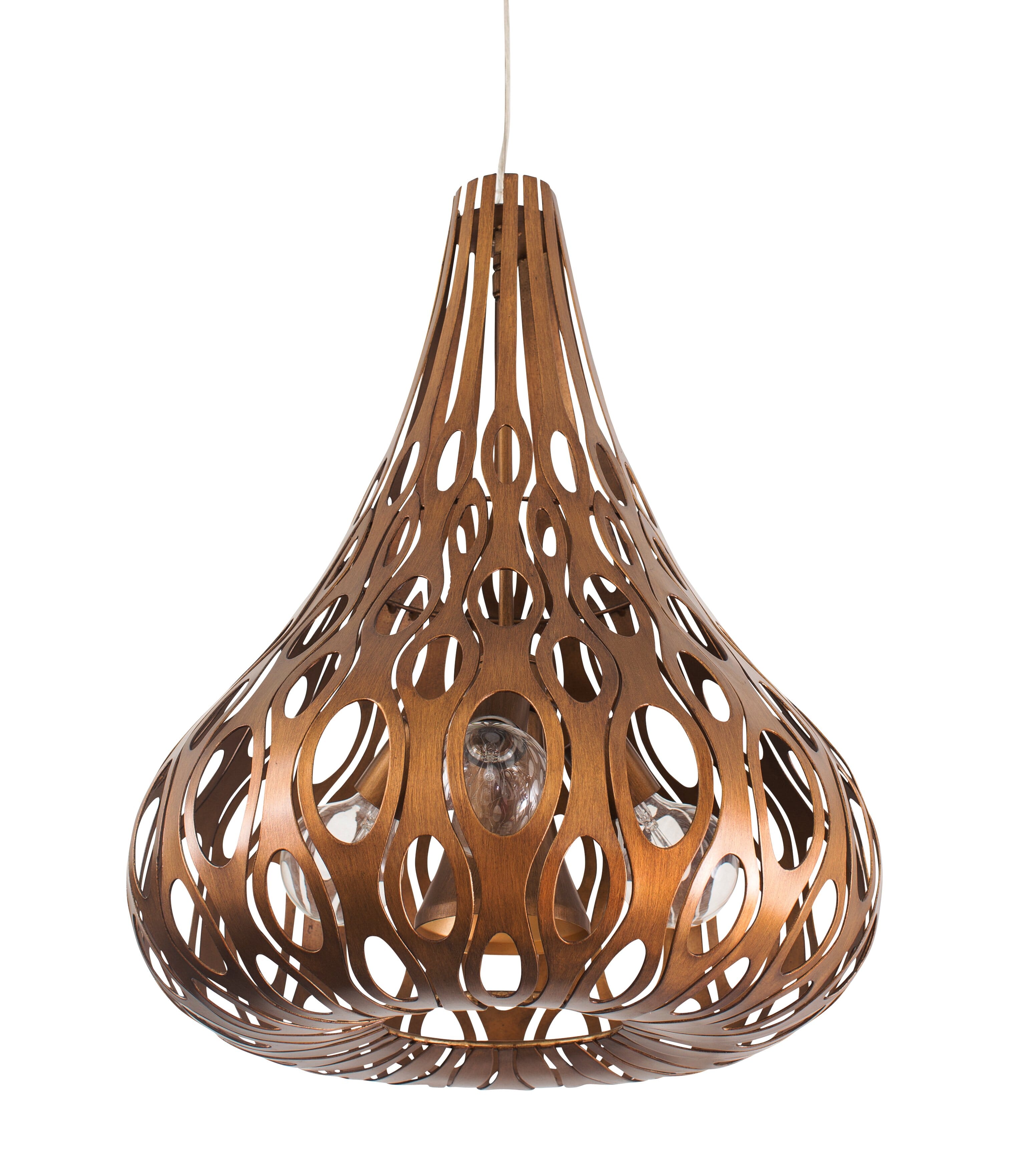 Varaluz Masquerade 4-Light Pendant Light in Hammered Ore