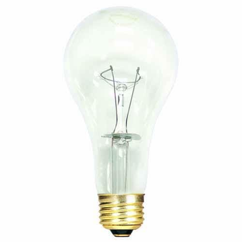 Bulbrite Incandescent A21 Medium 150W Dimmable Light Bulb in Clear - 12pack