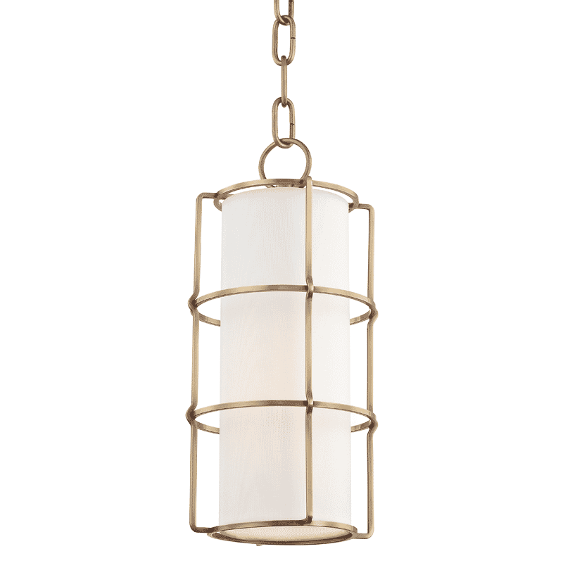 Hudson Valley Sovereign Pendant Light in Aged Brass