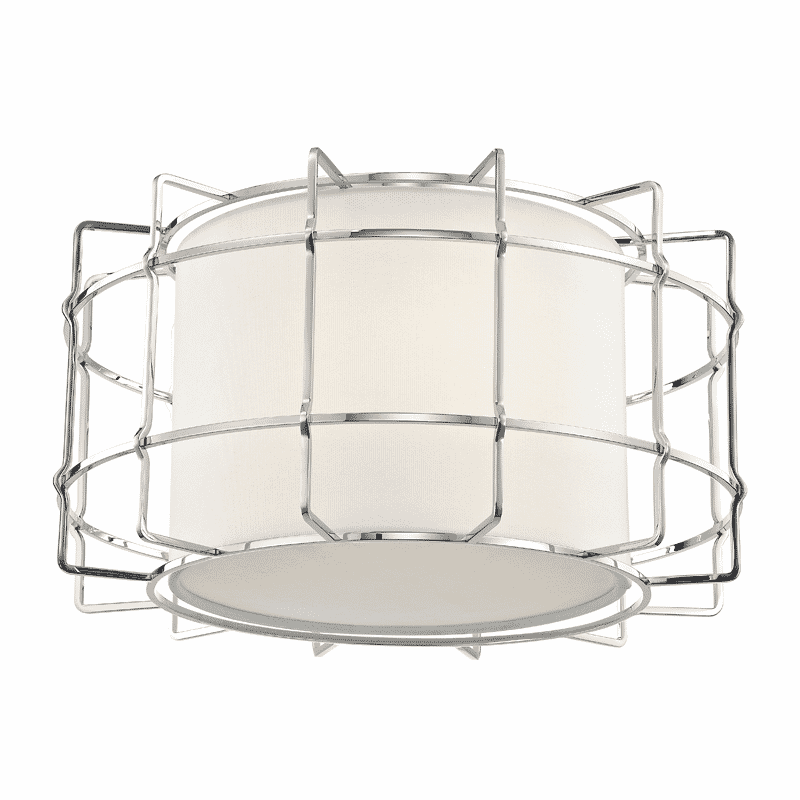 Hudson Valley Sovereign 2-Light Ceiling Light in Polished Nickel