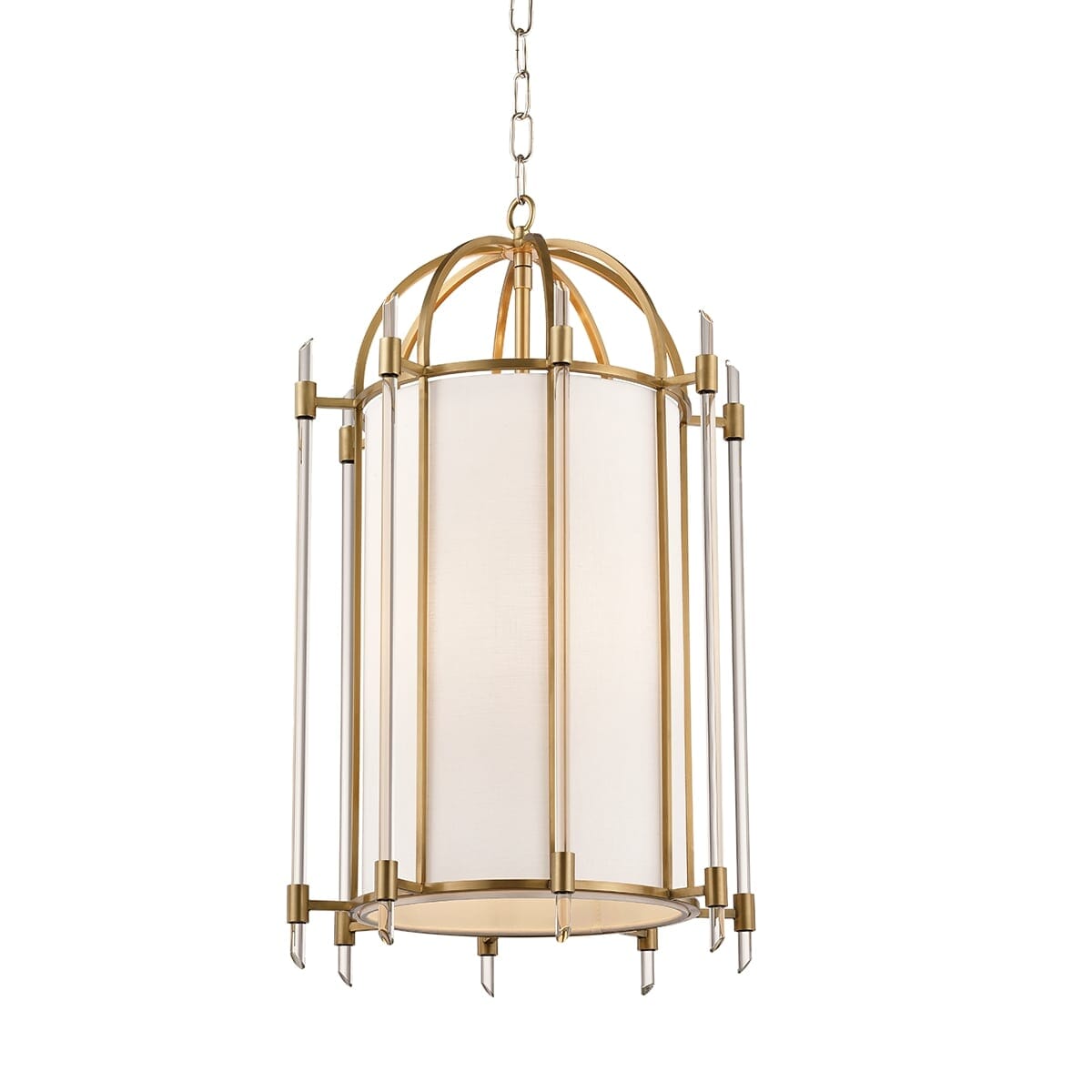 Hudson Valley Delancey Pendant Light in Aged Brass