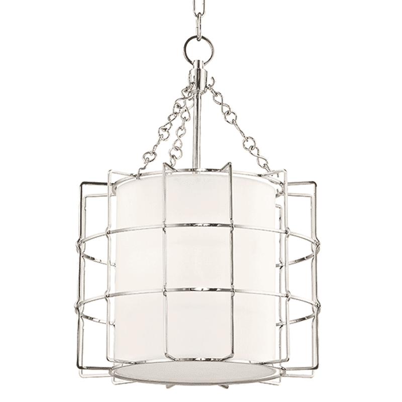 Hudson Valley Sovereign 2-Light 22" Pendant Light in Polished Nickel