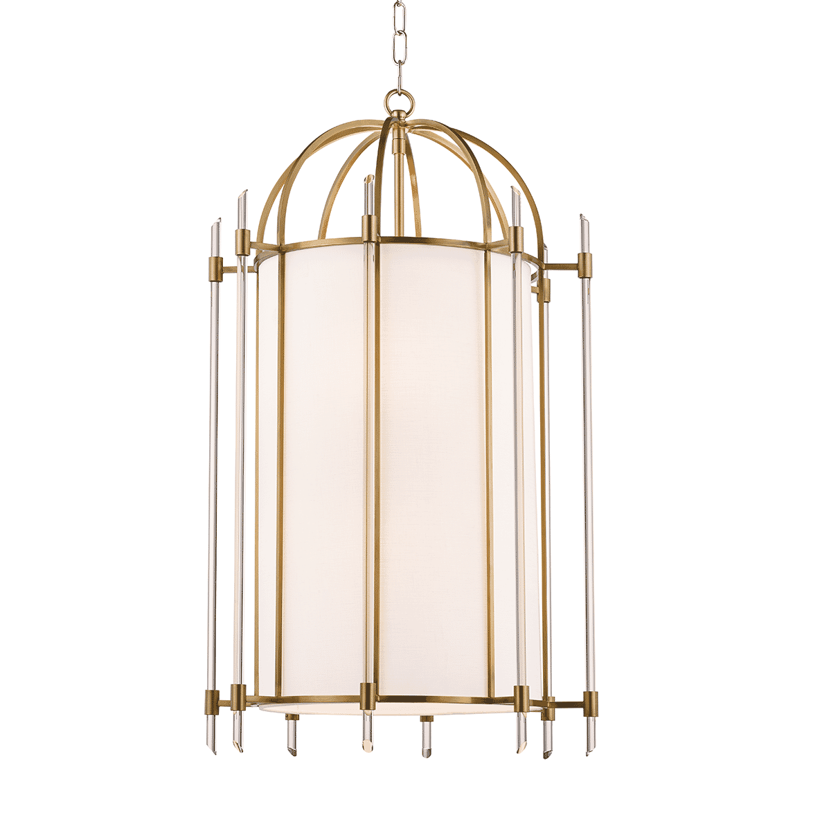 Hudson Valley Delancey Pendant Light in Aged Brass