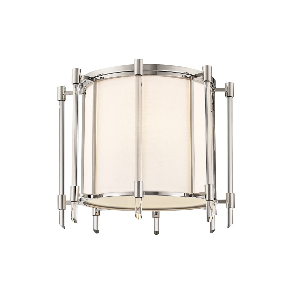 Hudson Valley Delancey Ceiling Light in Polished Nickel