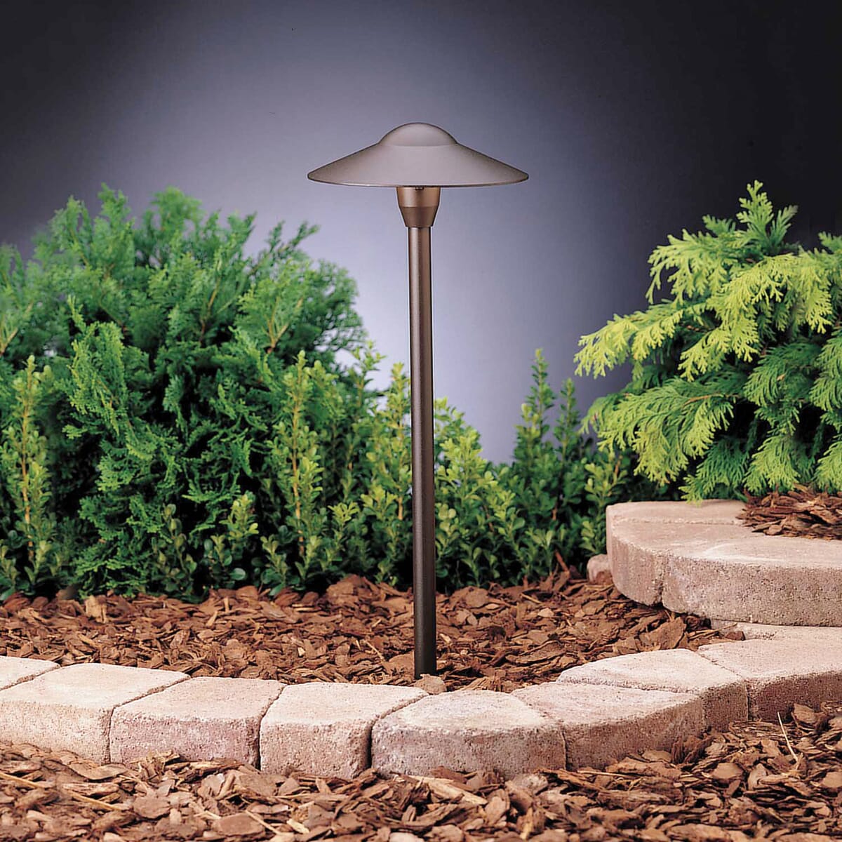 Kichler 12V Landscape Path & Spread Dome in Textured Bronze 6-Pack