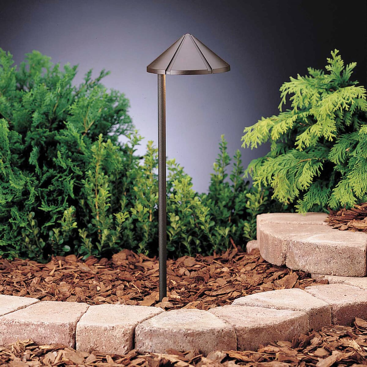 Kichler 12V Six Groove Side Mount Path in Textured Bronze 6-Pack